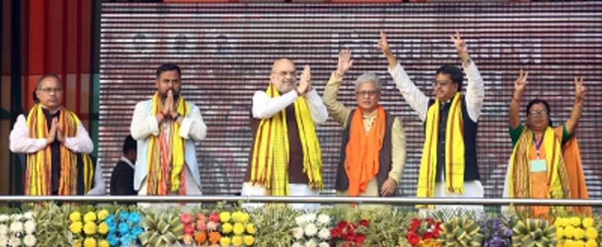 त्रिपुरा चुनाव में लड़ाई डबल इंजन बनाम ट्रिपल आपद के बीच : अमित शाह